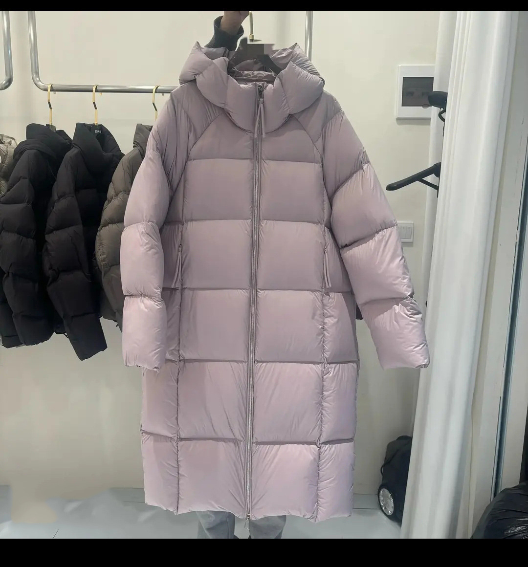 2025 nubes transfronterizas delgadas coreanas sueltas medias y largas sobre la rodilla de moda de algodón de plumón chaqueta de pan de mujer image 8