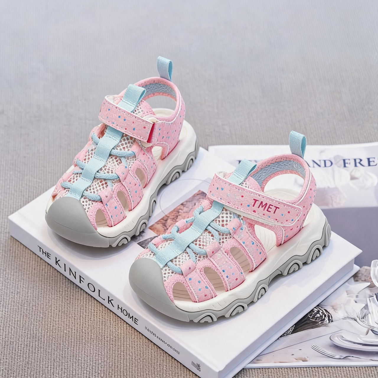 Niñas de moda versátil sandalias de verano 2026 nuevos zapatos casuales transpirables para niños zapatos deportivos para correr image 7