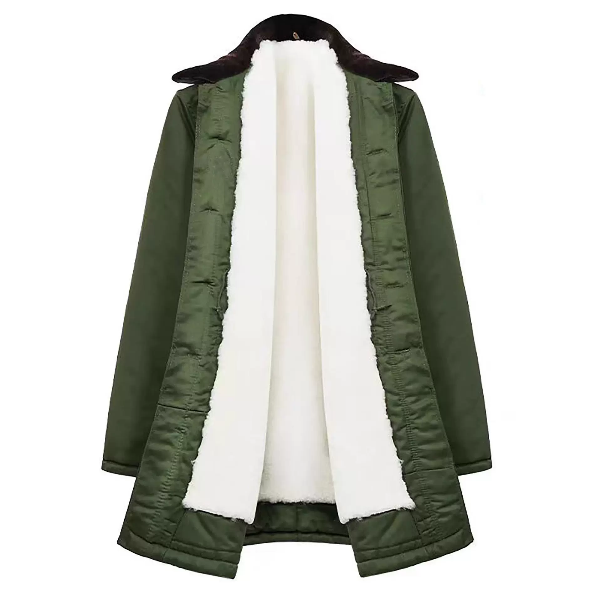 冬季新款中长款羊皮毛一体大衣男宽松加厚保暖防风皮毛外套批发