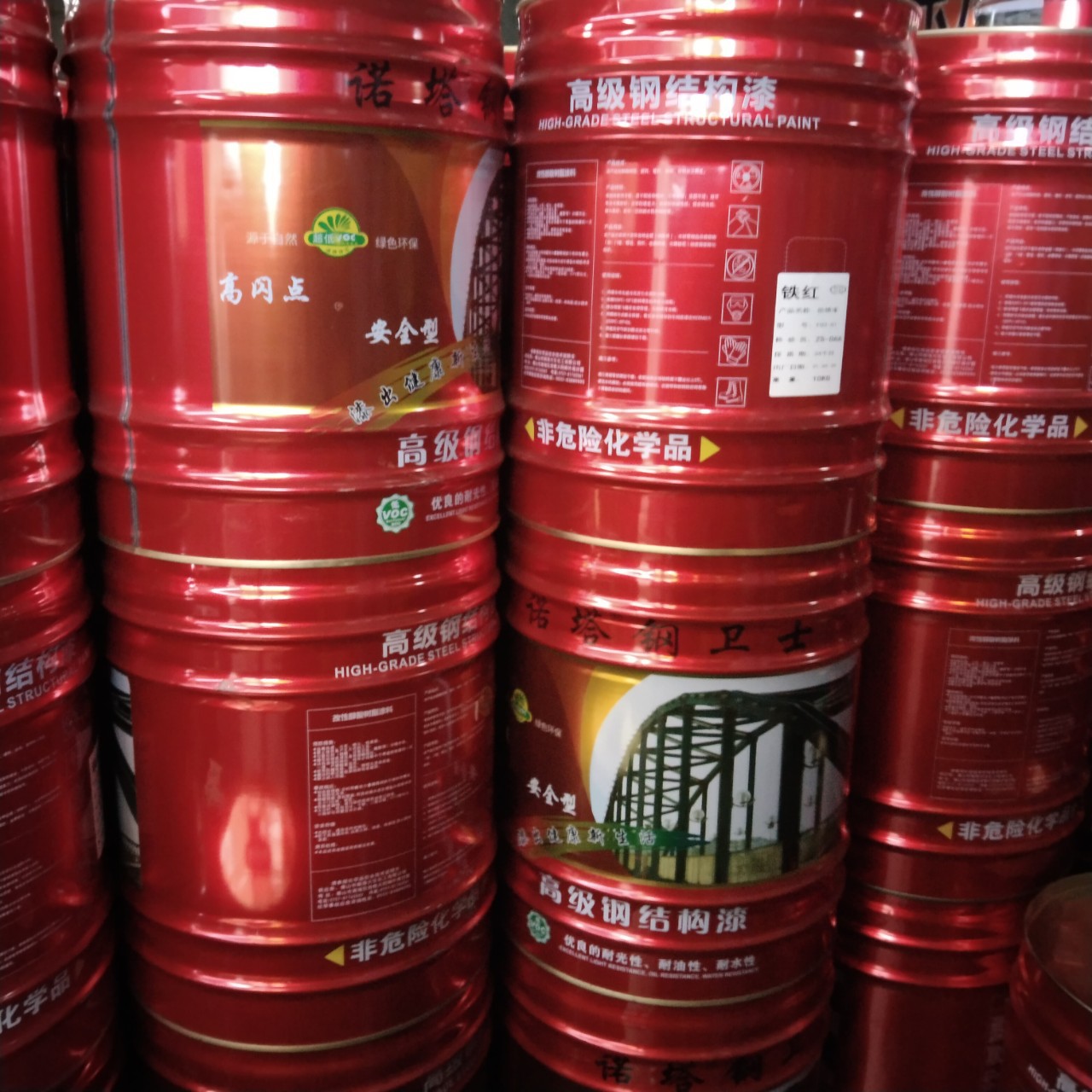 厂家批发钢结构金属防锈漆户外彩钢瓦桥梁栏杆防腐涂料漆工程专用