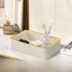 Entryway key holder, console table luxury high-end tray, jewelry, cosmetics, coffee table miscellaneous storage box