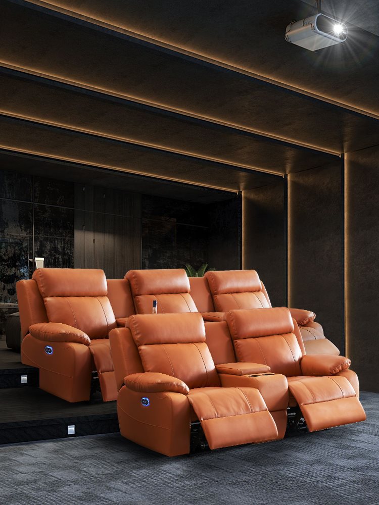Villa Home Theater Sofa Private Movie Theater Audio-Visual Room First-Class Space Electric Multi-Function Cabin Living Room