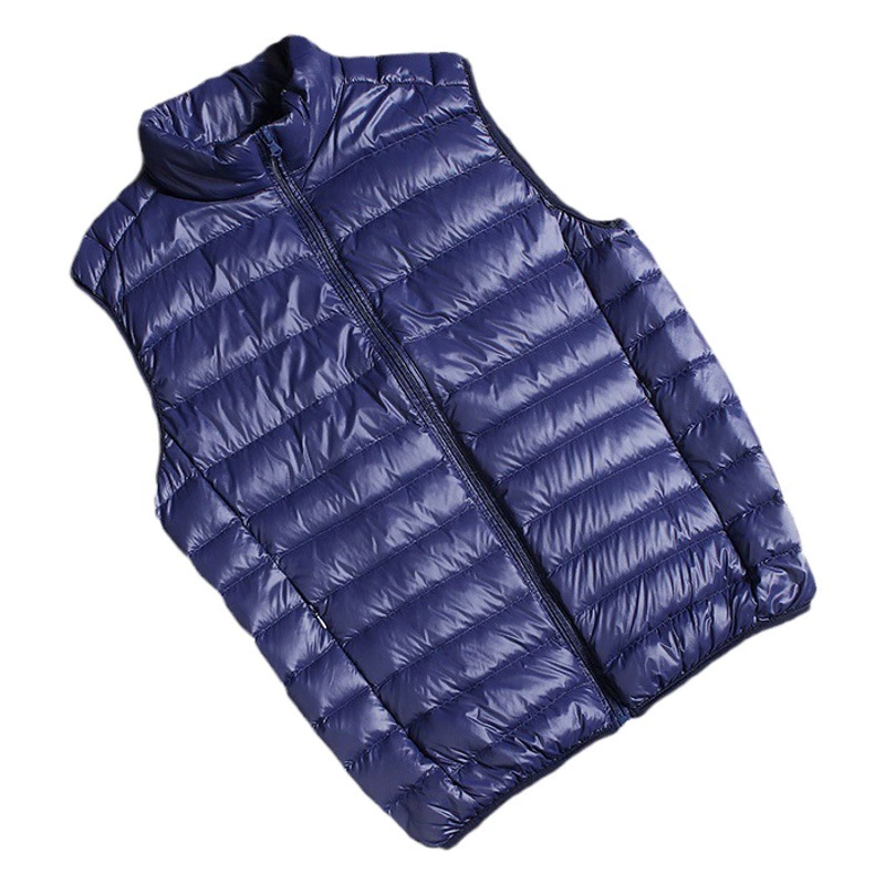 Легкий мужской жилет Осенне-зимний теплый жилет без рукавов на флисовой подкладке Наружная одежда Теплый тонкий жилет Внутренний жилет