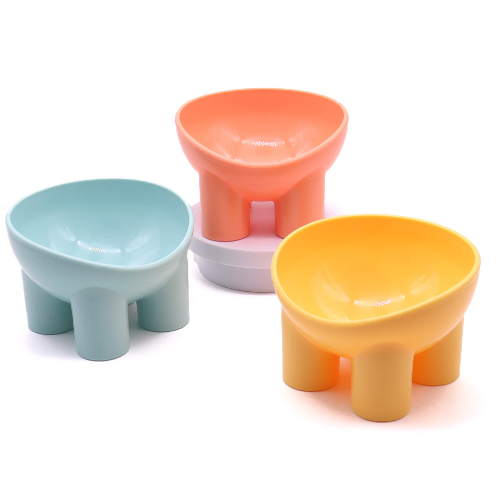 Tazón para gatos de boca oblicua Tazón para patas de elefante Tazón para mascotas Tazón de arroz para gatos Cuello protector Tazón para gatos Tazón para beber Tazón para cachorros al por mayor