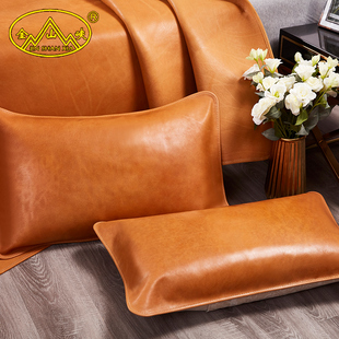 First Layer Cowhide Mat 1.8m Buffalo Leather Cooling Mat Traditional Clear Water 1.5m Thickened Three-Piece Set