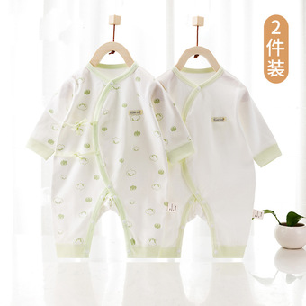 新生儿衣服纯棉长袖A类蝴蝶衣春秋宝宝衣服婴儿连体衣满月爬服