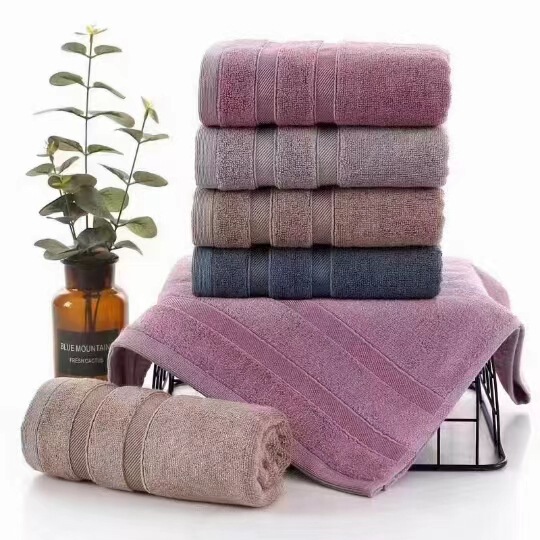 Bamboo fiber thickened absorbent towel 120G bamboo pulp quick-drying face towel factory wholesale household adult towel