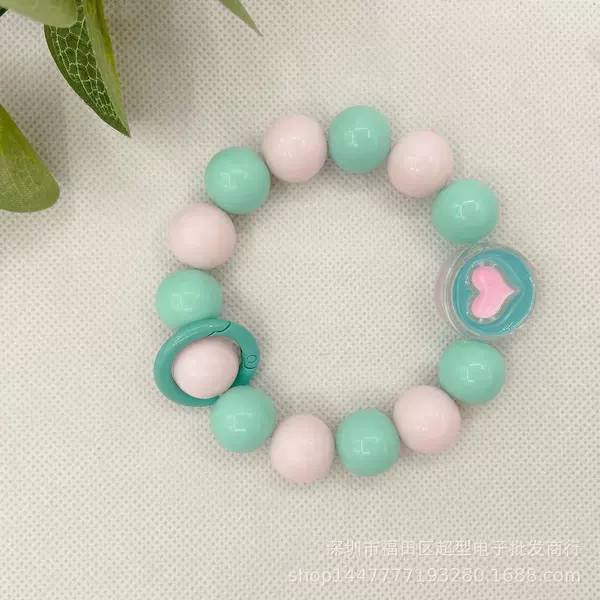 White light blue love hanging ring+transparent card