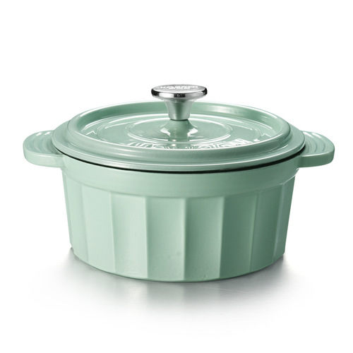 Combach enamel pot large capacity high temperature resistant cast iron soup pot household stew pot multi-functional high-looking cooking pot wholesale