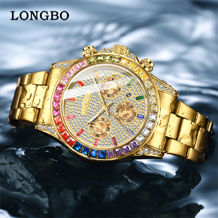Longbo new men's watch men's business luxury fashion watch shaking sound network red explosions a generation of hair