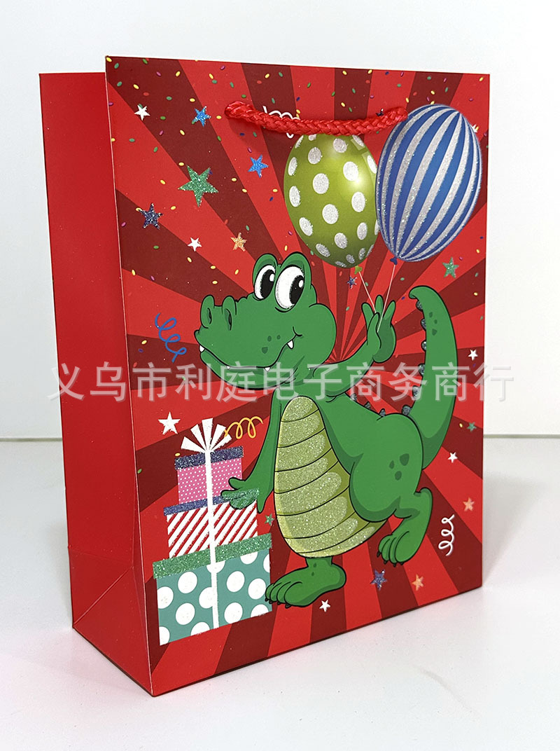 白卡批发现货送礼动物卡通礼物袋