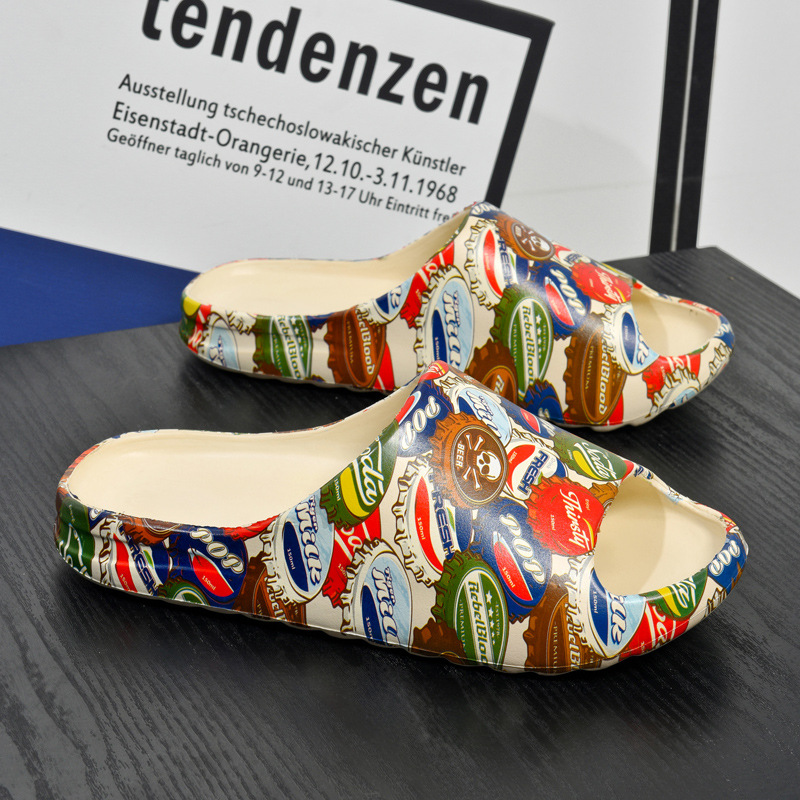 Zapatillas de hombre resistentes al desgaste con base suave para pisar mierda en el hogar baño al aire libre sand sandalone casual