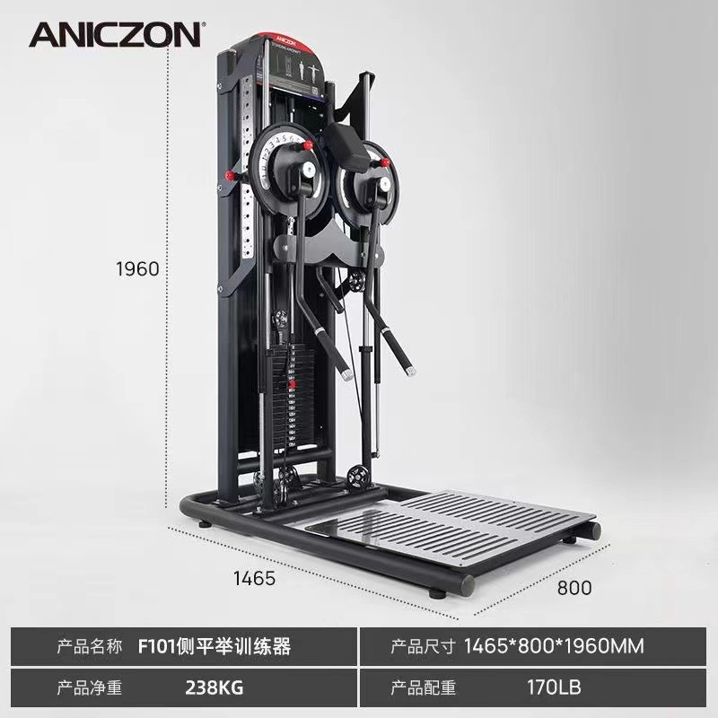 Dispositivo de fuerza de brazo multifuncional de doble brazo lateral entrenador de elevación lateral comercial gimnasio brazo de elevación lateral hombro fuerza de pájaros