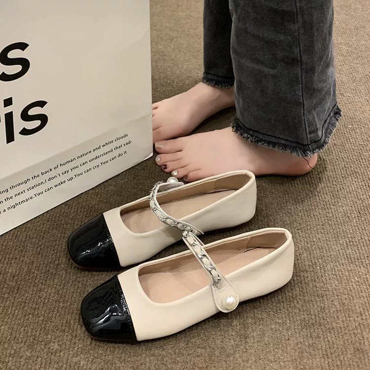 Французская женская обувь Mary Jen 2025 новый летний взрывной стиль грубый каблуковый темперамент