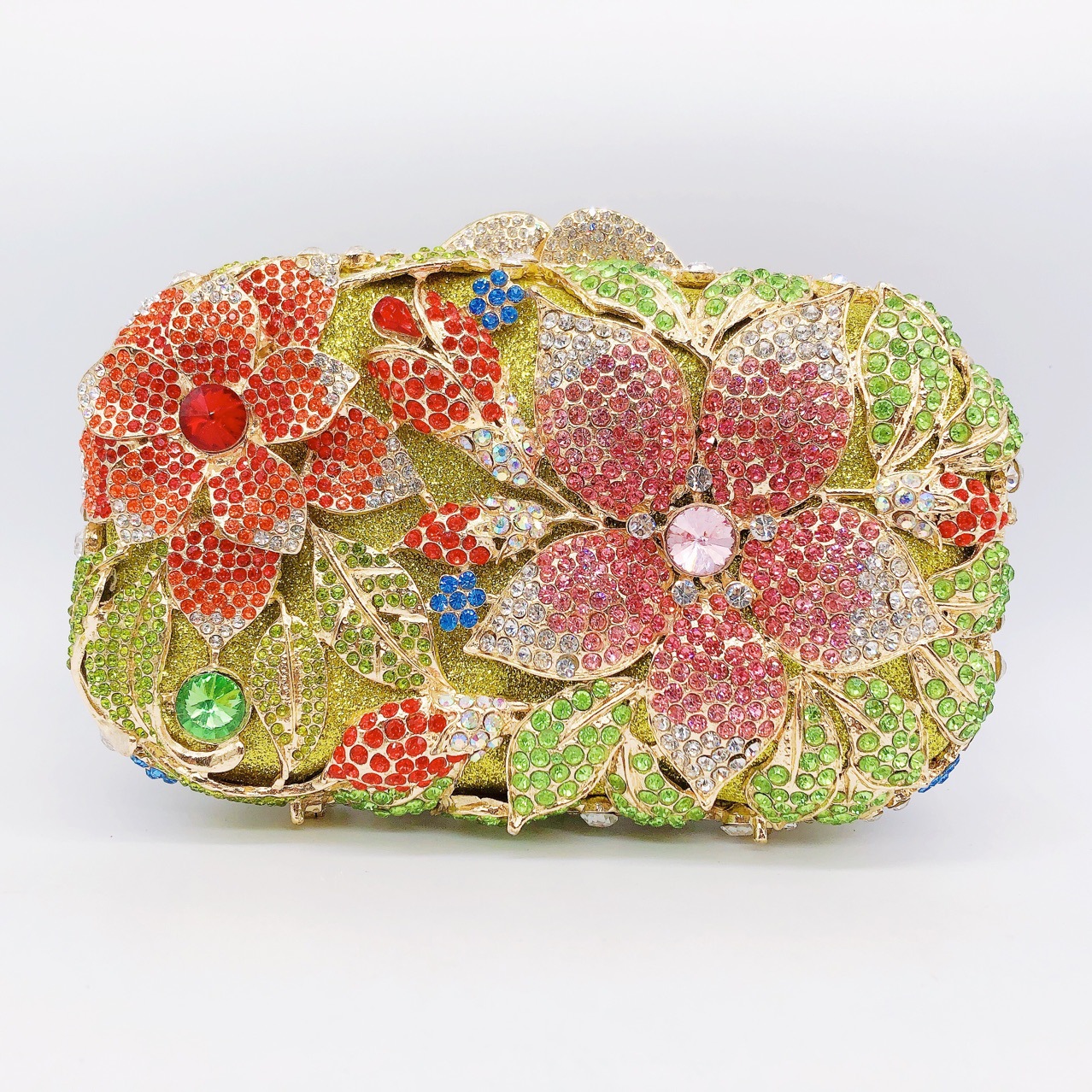 Túi clutch dạ tiệc nạm kim cương xách tay đính đá lấp lánh — 44 chi tiết 16