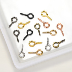 DIYジュエリーアクセサリー シープアイネイル ネジ式9字羊角ネイル パールペンダント ジュエリーネイル 手芸材料卸売
