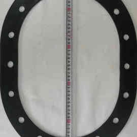 船用道门口橡胶垫片带孔椭圆形法兰垫锅人孔橡胶油箱盖垫船用密封