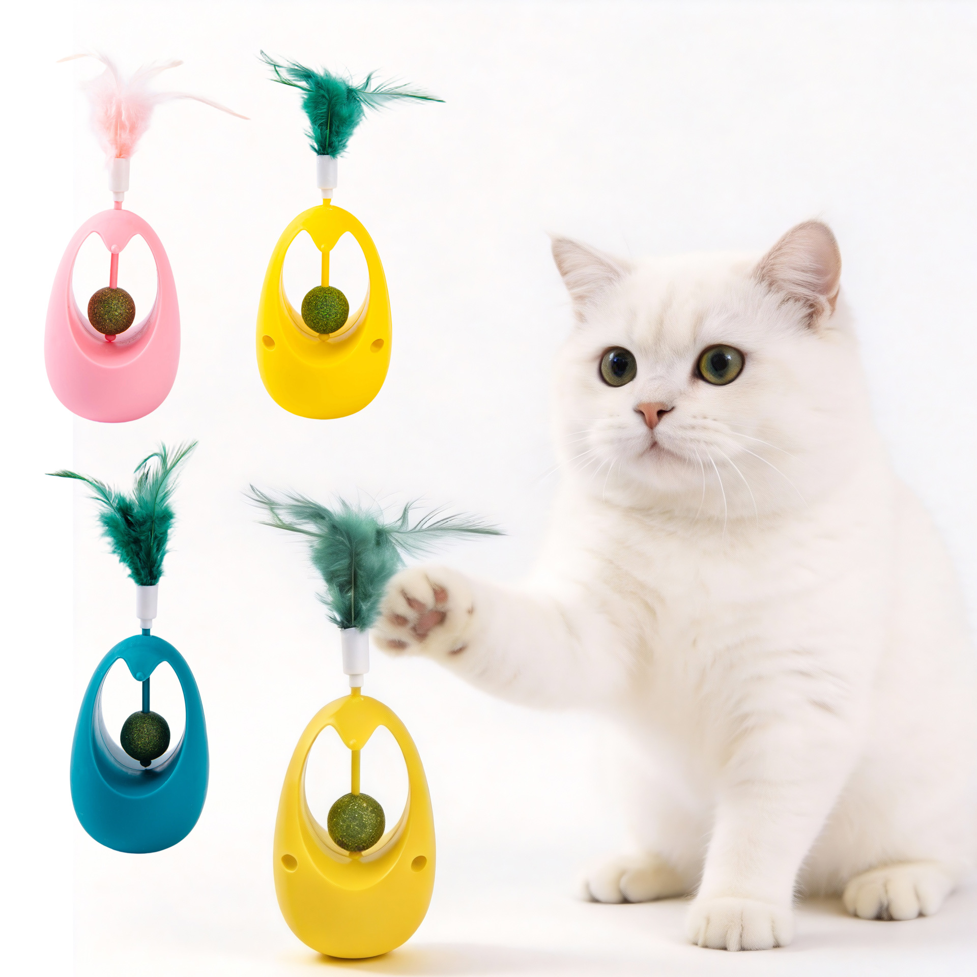 Peppermint ball tumbler cat toy cat stick molars pet cleaning teeth Polygonum sawparis cat toy supplies wholesale