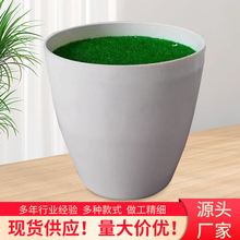 塑料花盆仿真花装饰盆假花植绒泡沫塑料花盆Y-4