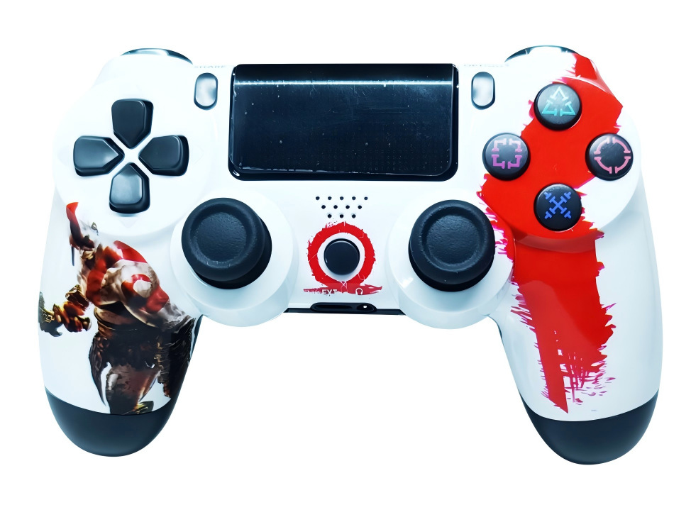 Controlador de Juego Inalámbrico Bluetooth PS4 de ABS Doble Vibración, Giroscopio de 6 Ejes para PC y Consolas