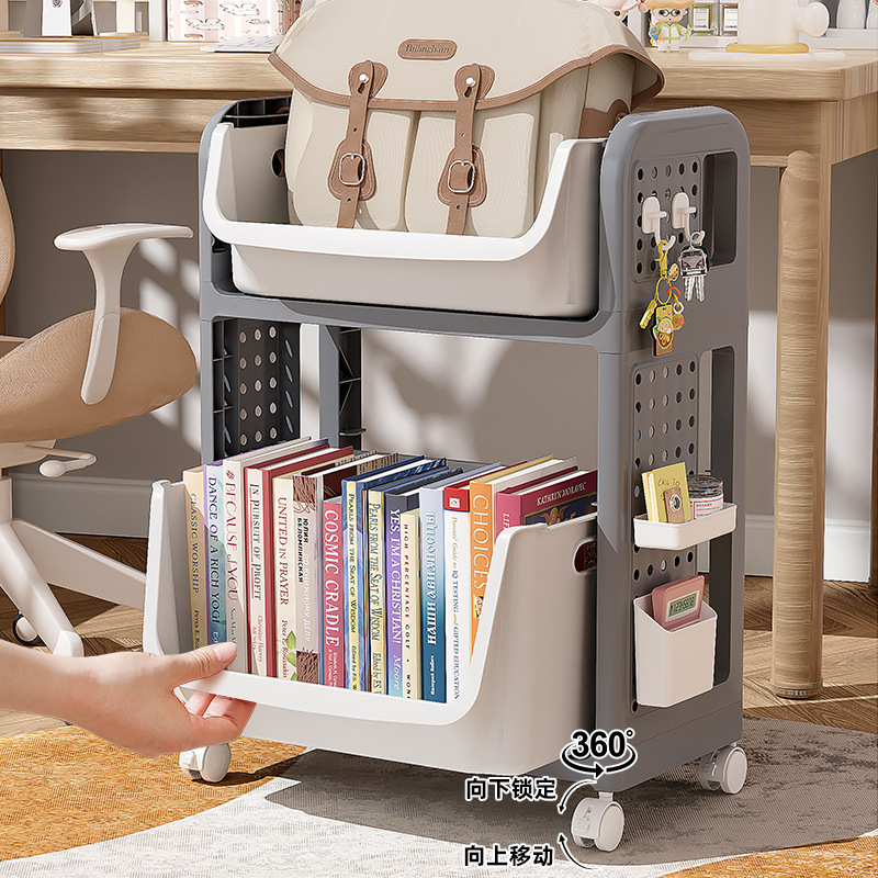 Sales School Bag And Book Storage Rack, Movable Trolley For Home Use,...