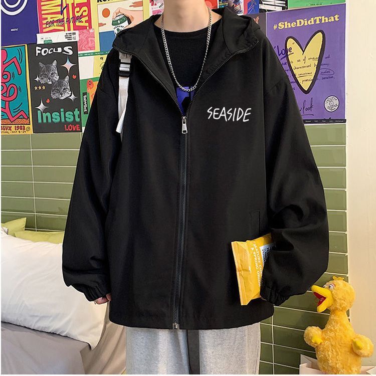 Mountaineering Clothing, Men's Spring and Summer Retro Casual Jackets, Trendy Hong Kong Style Loose and Versatile Tops