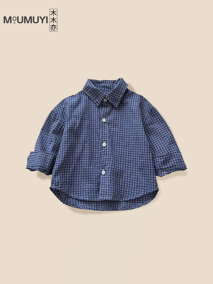 Children's spring autumn shirt for leisure for boys