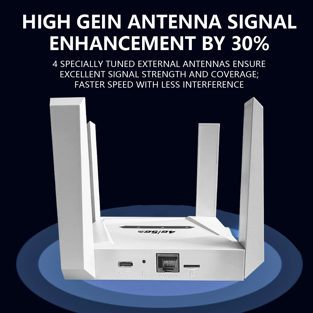 4G CPE Shared Wireless Network WiFi LTE Insert SIM Card 4GWiFi6 Indoor Home Through-Wall Router