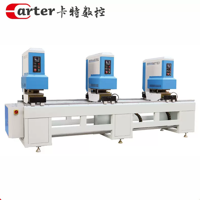 加工定制全套塑钢门窗设备焊接机型材双头切割锯数控高效数控锯床