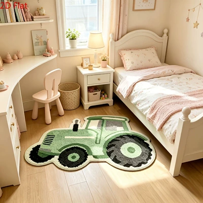 Avtomobil döşəmə paspasları: wear-resistant, easy to maintain, suitable for - de-718-small-car-3-4060cmimitation-cashmere-with-non-slip-plastic-bottom