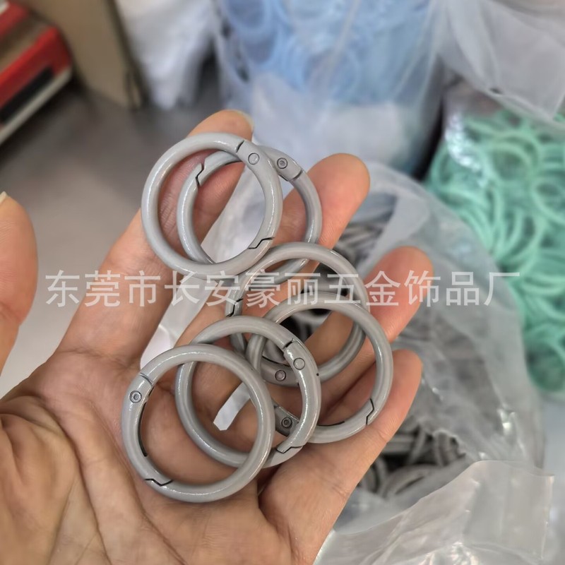 Labubu マカロン 33 ミリメートルスプリングバックル diy ジュエリー内径 25 ミリメートルオープンサークル 1.0inch カラースプリングサークル|undefined