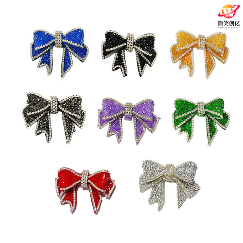 3D DIY Bead Butterfly Knot Lapel Pin, Clothing Earrings Shoes Hats Accessories Decorative Ornaments