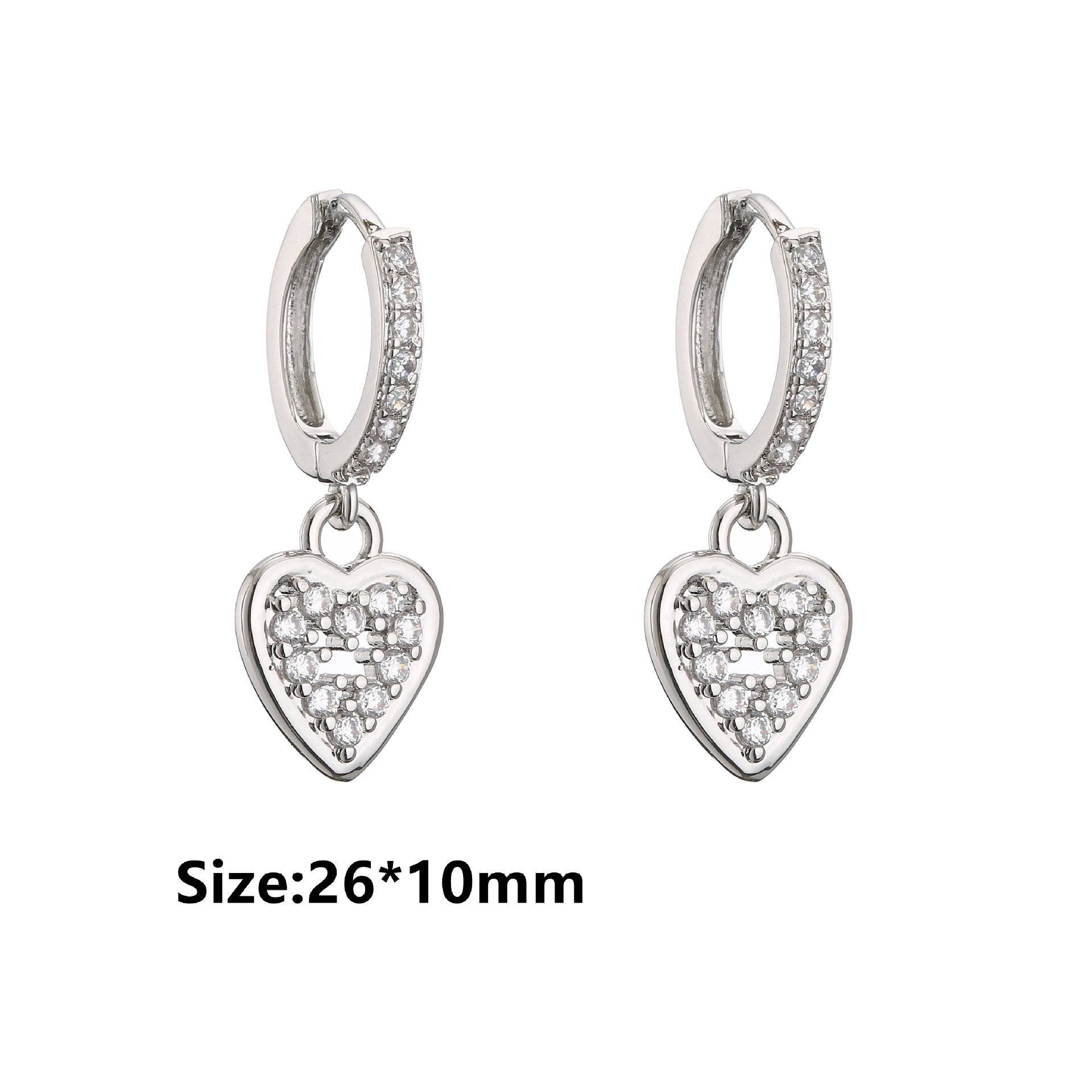 10g Weight Zircon Inlay Material Earrings Classification Wedding, Birthday Occasion Copper Material Geometric Pattern Women'S Gender Plating Design Fashion Style Fashion Geometric Plating Copper Zircon Earrings 22