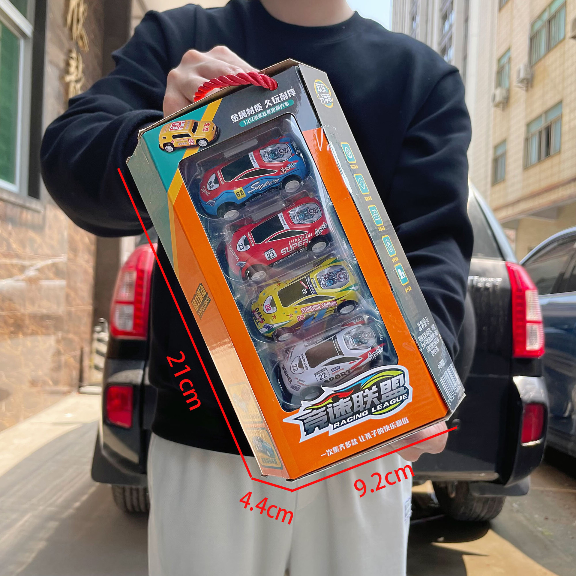 Juego de coches de juguete para niños: excavadora de simulación con retroceso inercial, camión de bomberos y coche de juguete de ingeniería.