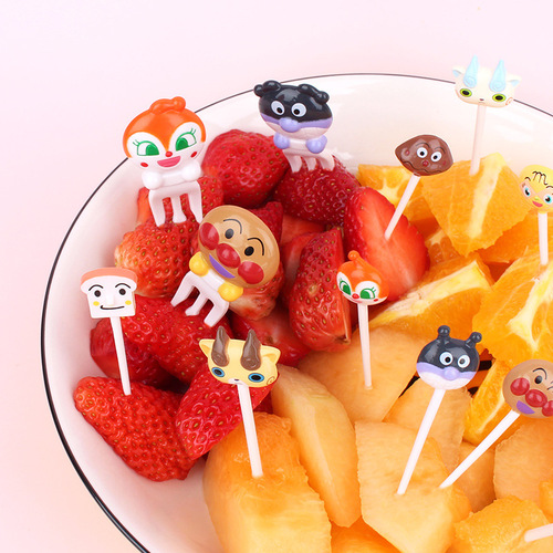 Japan imported Torune fruit fork creative cartoon cute baby decorative fruit fork set msa fruit pick