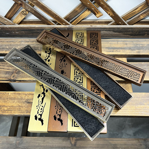 Pure copper incense burner, sleeping incense burner, sandalwood burner, incense box, incense insert, incense seat, agarwood incense burner, household indoor wire incense burner ornaments