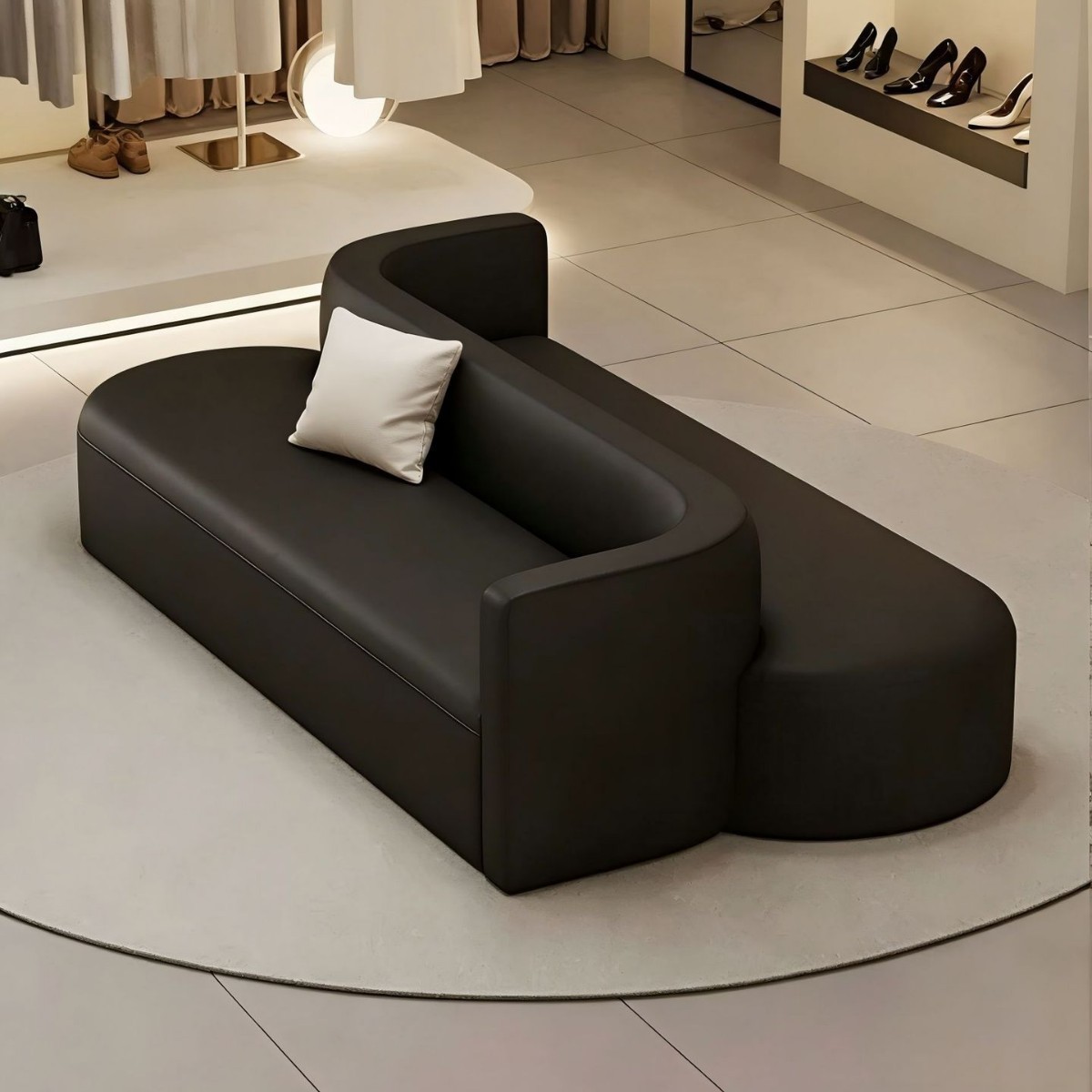 Nuevo vestíbulo, sala de estar del hotel, sofá de recepción, tienda de ropa, salón de belleza, baño, etc. Sofá de doble arco de alta gama