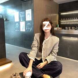 高级感流苏短款小香风粗花呢外套女秋季2025新款法式宽松气质上衣