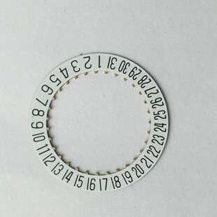 ETA2824 movement SW200 movement seagull 2824 movement 6 o'clock position calendar plate white background sunspot