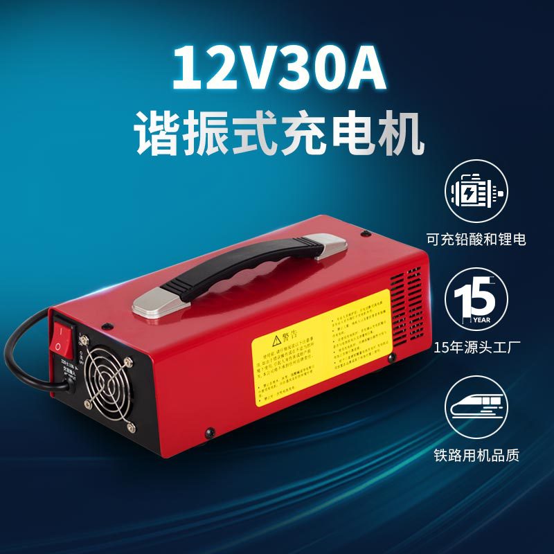搬运车清洁车锂电池智能充电器 堆高车叉车铅酸电池12V30A充电机