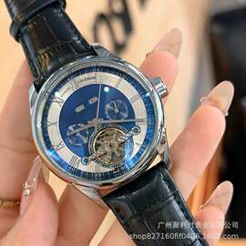 2023外贸男士机械自动手表日历5针大飞轮男士手表厂家直销代发