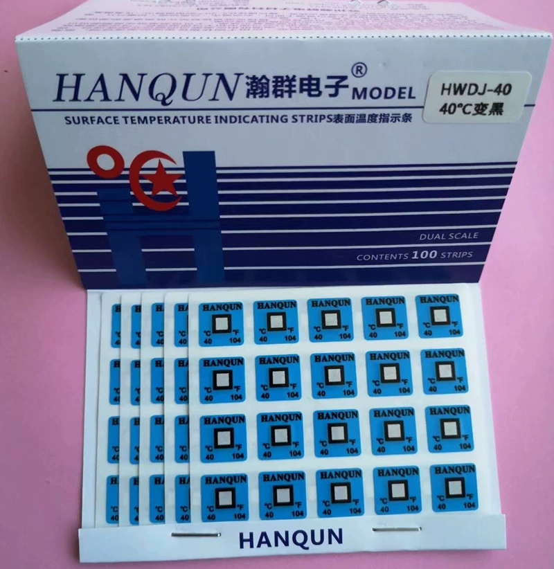HWDJ-40 необратимое изменение цвета бумага для измерения температуры необратимое измерение температуры патч этикетка температуры 100 наклеек