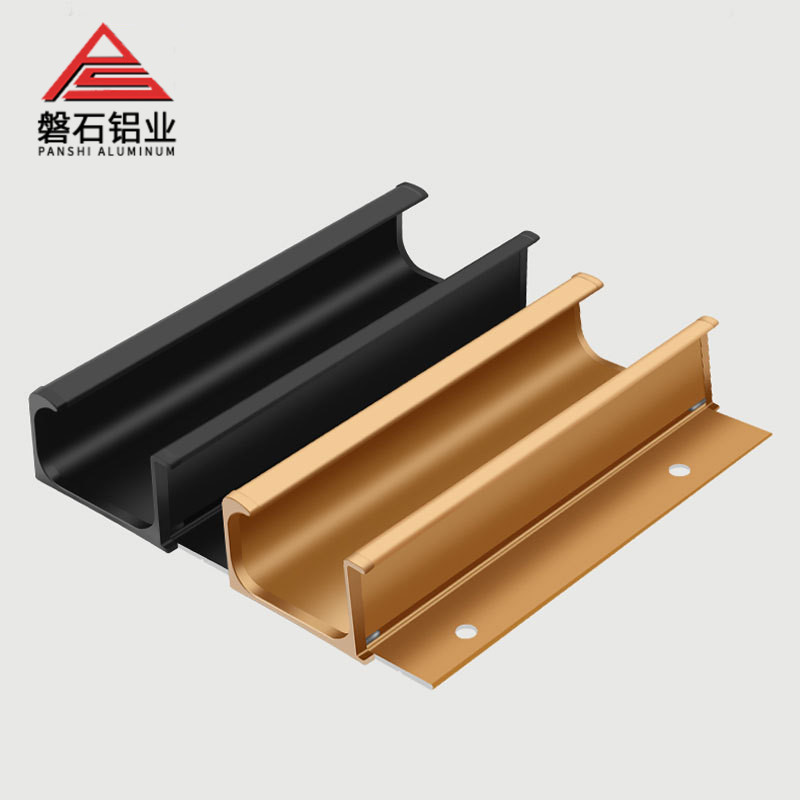 Slotless cabinet G-type handle, cabinet drawer built-in hidden handle, minimalist embedded cabinet door invisible handle