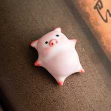 汝窑泡泡猪茶宠摆件精品可养茶玩家用茶盘装饰品可爱创意茶盘摆设