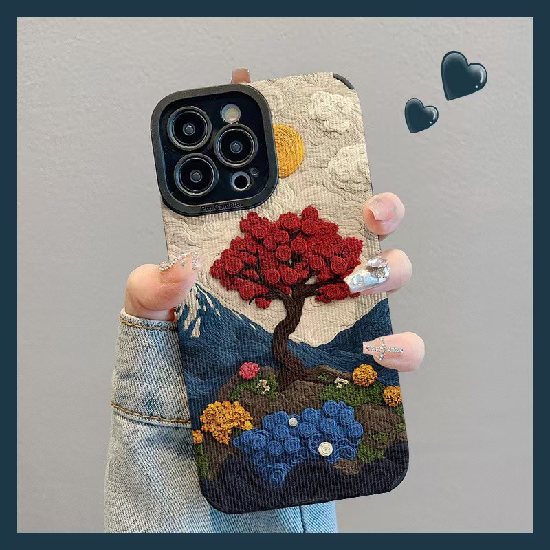 Advanced sense retro cártamo para cadena iphone16ProMax 14 Apple 15 funda para teléfono móvil 13 mujer 16 simple