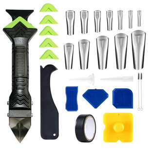 28-Piece Silicone Sealant Tool Set Sealant Nozzle Remover Kitchen Bathroom Window Sink Caulking Tool