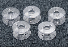 家用缝纫机梭心 25个透明梭芯套装老式缝纫机 多功能梭心线芯梭子