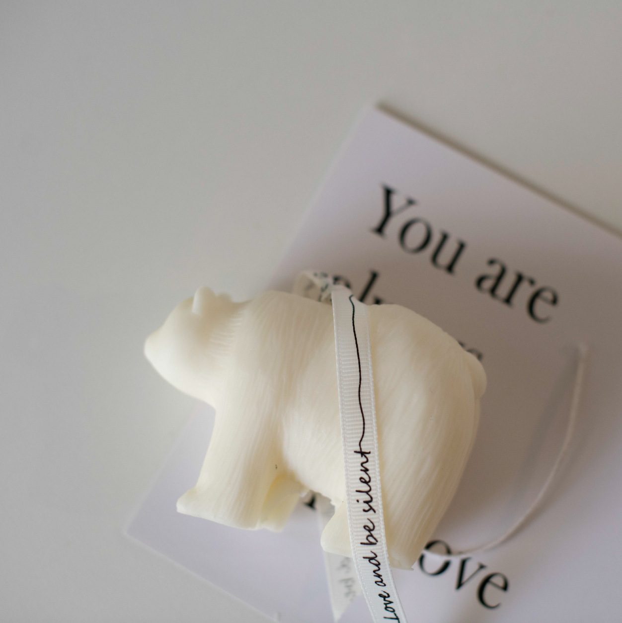 Corea del Sur original caliente blanco oso polar animal forma de dibujos animados decoración aromaterapia vela regalo cumpleaños