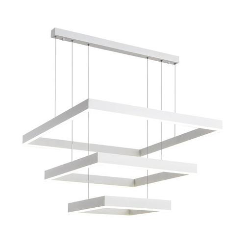 High-profile square living room pendant light, minimalist atmospheric full-spectrum master bedroom eye-care lamp, simple modern living room light