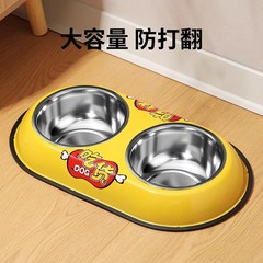 犬の碗の犬のたらいの猫の碗の猫のたらいの双碗は水の一体の中の小型犬の食事のたらいを飲んでペットの用品をひっくり返すことを防ぎます。